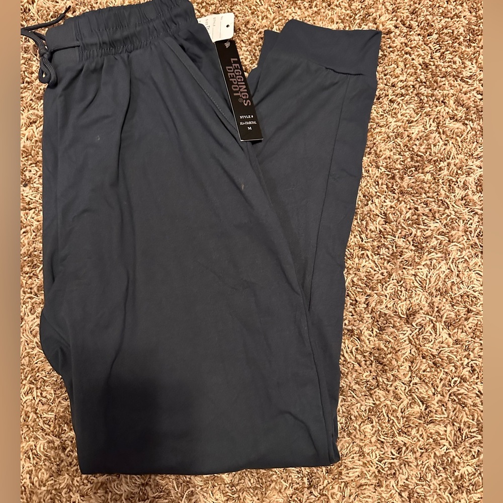 Leggings Depot Super soft jeggings- Navy- Med- NWT